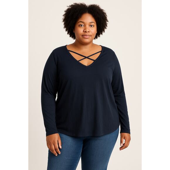 PINK Victoria's Secret Black oversized supersoft Long Sleeve Blouse Modal Medium - Picture 1 of 8